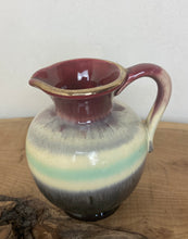 Load image into Gallery viewer, Wonderful vintage mini West Germany drip glaze hooped jug collectibles pottery ceramic piece

