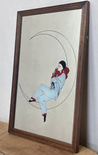 Load image into Gallery viewer, Stunning vintage art deco thoughtful clown on moon mirror stylish collectibles piece Christmas gift
