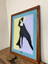 Load image into Gallery viewer, Lovely vintage art deco lady diva acrylic mirror picture
