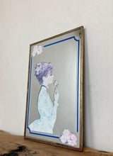 Load image into Gallery viewer, Stylish vintage art nouveau lady flapper mirror collectibles wall art piece
