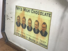 Load image into Gallery viewer, Stunning Edwardian Fry’s milk chocolate mirror confectionery food drink collectibles advertising piece

