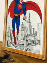 Load image into Gallery viewer, Vintage Superman Collectibles Mirror 1970’s DC Comic Retro American New York
