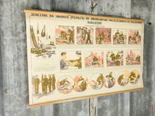 Load image into Gallery viewer, Vintage Original Military Poster Picture Lady Fire And Rescue Eastern European
