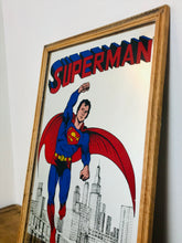 Load image into Gallery viewer, Vintage Superman Collectibles Mirror 1970’s DC Comic Retro American New York
