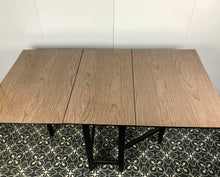 Load image into Gallery viewer, Retro Formica Mid Century Drop Leaf Folding Kitchen Dining Table Vintage
