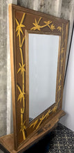 Load image into Gallery viewer, Antique Bamboo Frame Mirror
