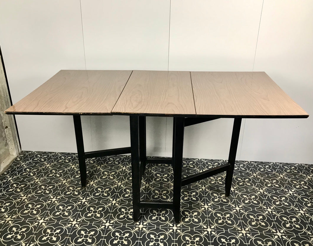 Retro Formica Mid Century Drop Leaf Kitchen Dining Table