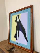 Load image into Gallery viewer, Lovely vintage acrylic art mirror picture stylish lady diva collectibles piece

